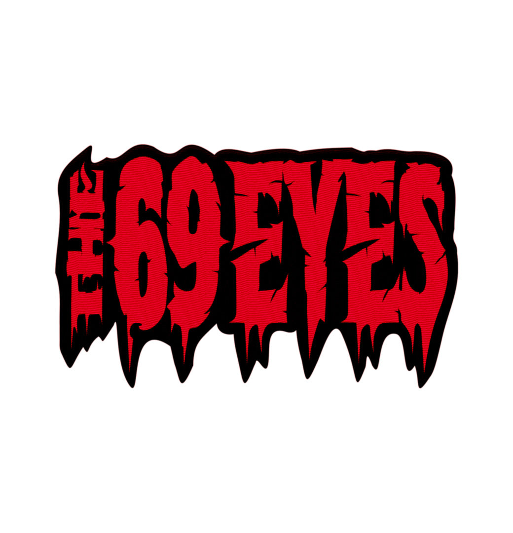 The 69 Eyes Vampire Red Logo Embroidered Patch Backstage Rock Shop 8789