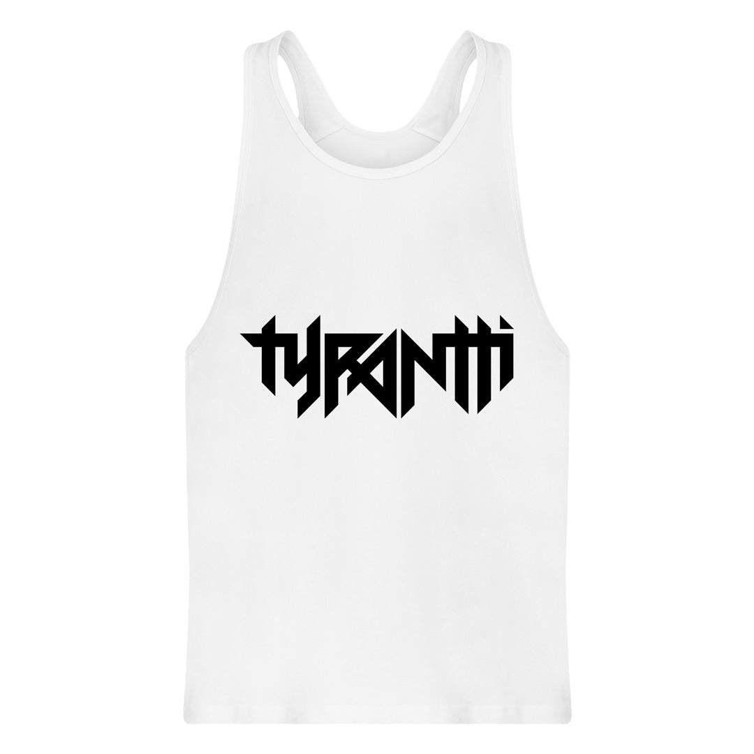 Tyrantti Logo White Sleeveless Shirt Backstage Rock Shop 8144