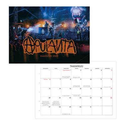 Apulanta, Calendar 2025