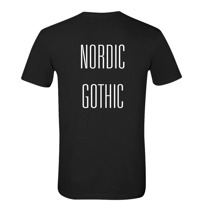 Cemetery Skyline, Nordic Gothic, T-Shirt