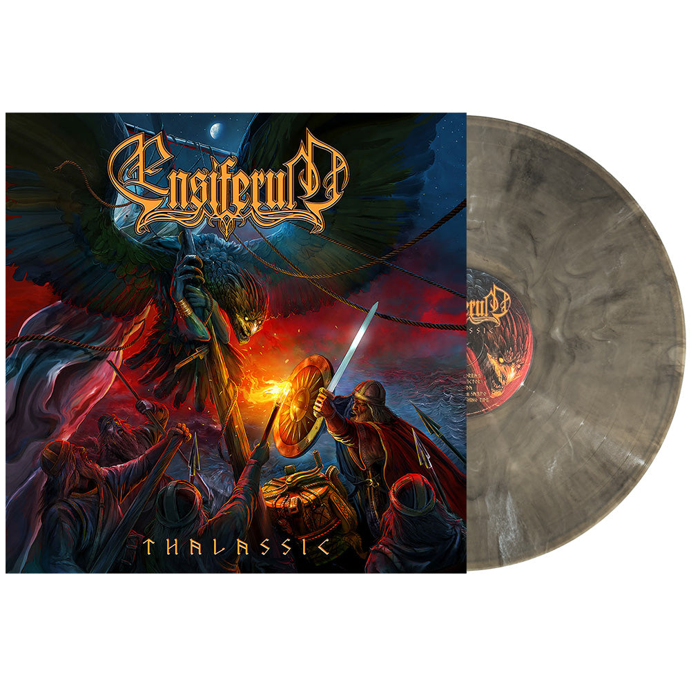 Ensiferum, Thalassic, Ltd Clear Slate Grey Marbled Vinyl – Backstage ...