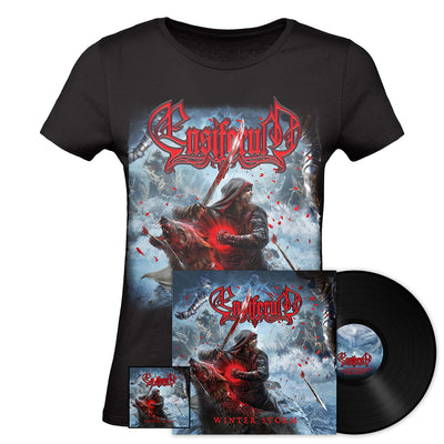 Ensiferum, Winter Storm, Black Vinyl + Women's T-Shirt + Patch, Bundle