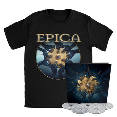 Epica, Aspiral, Earbook + Aspiral T-Shirt, Bundle