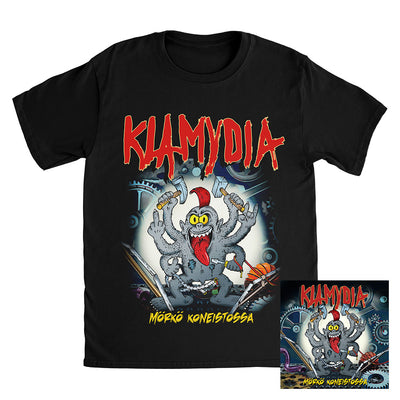 Klamydia, Mörkö Koneistossa, CD + T-Shirt, Bundle