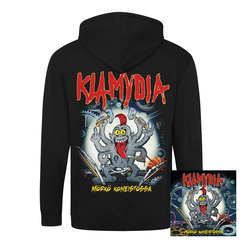 Klamydia, Mörkö Koneistossa, CD + Zip Hoodie, Bundle