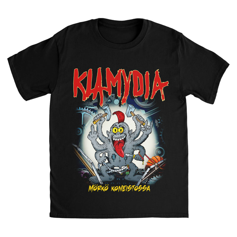 Klamydia, Mörkö Koneistossa, Black Vinyl + T-Shirt, Bundle