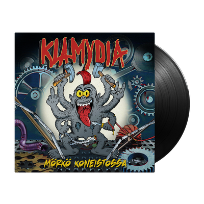 Klamydia, Mörkö Koneistossa, Black Vinyl + T-Shirt, Bundle