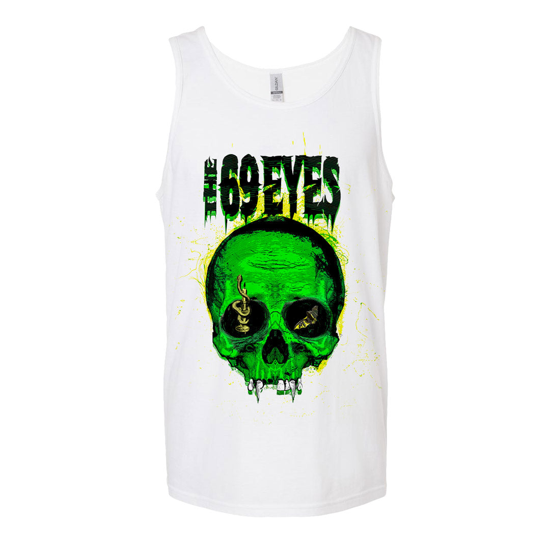 The 69 Eyes, Green Skull, Sleeveless Shirt – Backstage Rock Shop