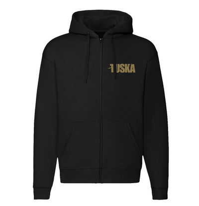 Tuska, Inverted Cross Gold, Zip Hoodie