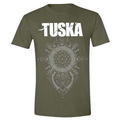 Tuska, Vegvisir, Olive Green T-Shirt