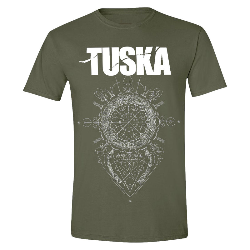 Tuska, Vegvisir, Olive Green T-Shirt