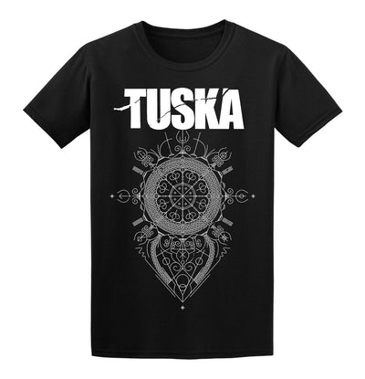 Tuska, Vegvisir, White Logo, Black T-Shirt