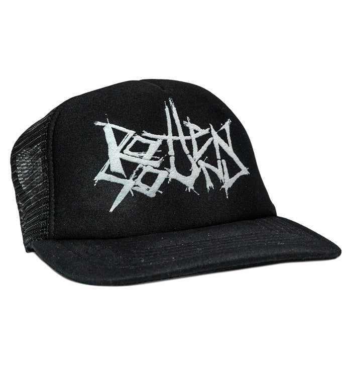 Rotten Sound, Logo, Black Trucker Cap